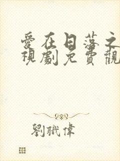 爱在日落之前电视剧免费观看全集