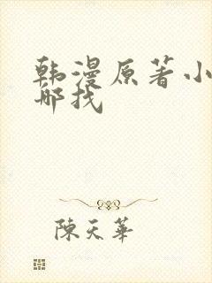 韩漫原著小说在哪找