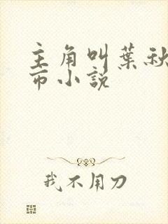 主角叫叶秋的都市小说