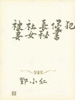 被社长侵犯的人妻女秘书封面