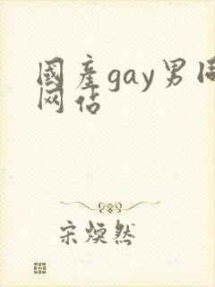 国产gay男同网站封面