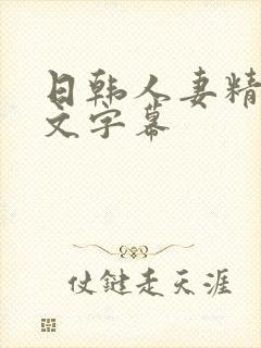 日韩人妻精品中文字幕