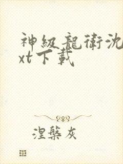 神级龙卫沈浪txt下载封面