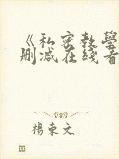 《私密教学》无删减在线看
