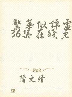 繁华似锦电视剧36集在线免费观看