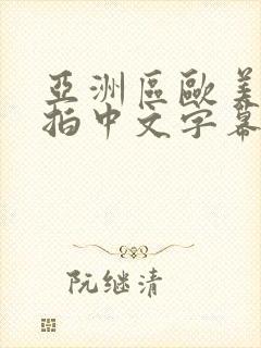 亚洲区欧美区偷拍中文字幕