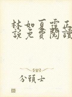 林如夏霍正霆小说免费阅读
