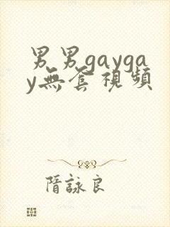 男男gaygay无套视频封面