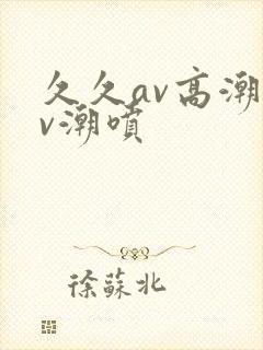 久久av高潮av潮喷