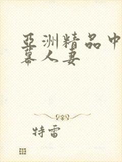 亚洲精品中文字幕人妻