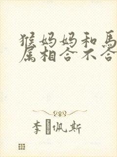 猴妈妈和马宝宝属相合不合