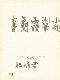 本色西洲小说免费阅读笔趣阁全文