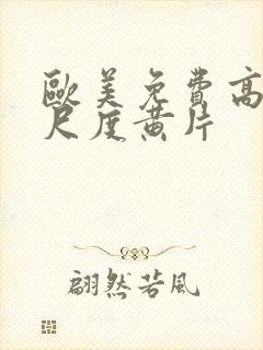 欧美免费高清大尺度黄片