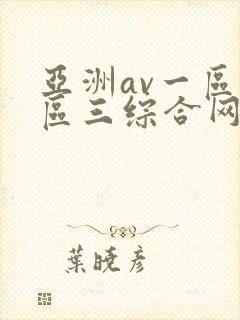 亚洲av一区二区三综合网