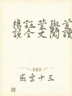 杨钰莹与首长小说全文阅读