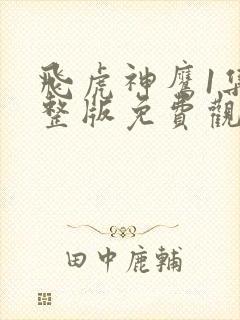 飞虎神鹰1集完整版免费观看