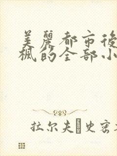 美丽都市后宫唐枫的全部小说