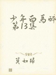 少年白马醉春风 第13集