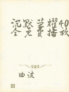 沉默荣耀40集全免费播放在线观看