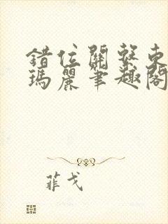 错位关系东哥苏玛丽笔趣阁结局封面