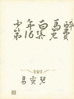 少年白马醉春风第16集免费观看封面