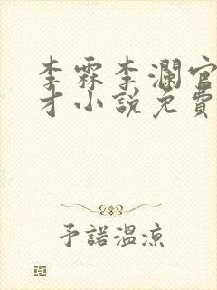 李霖李澜官场奇才小说免费阅读