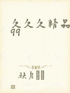 久久久精品国产99