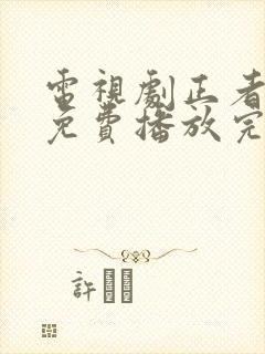 电视剧正者无敌免费播放完整版全集