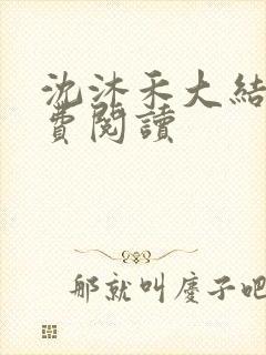 沈沐禾大结局免费阅读