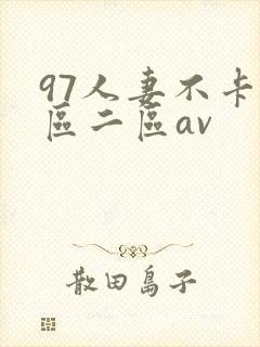 97人妻不卡一区二区av