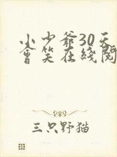 小少爷30天后会笑在线阅读封面