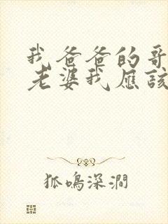 我爸爸的哥哥的老婆我应该叫什么封面