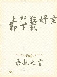 上门狂婿完整章节下载