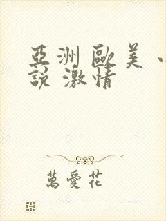 亚洲 欧美 小说 激情