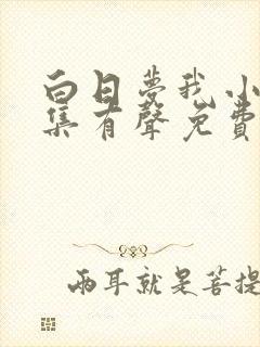 白日梦我小说全集有声免费听