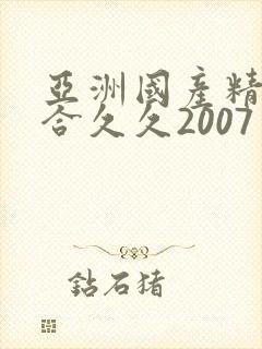 亚洲国产精品综合久久2007