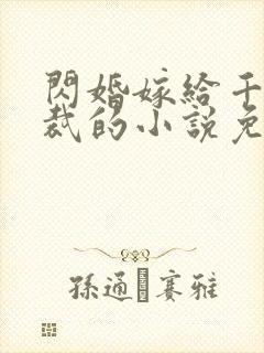 闪婚嫁给千亿总裁的小说免费海彤