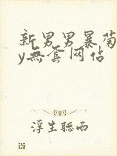 新男男暴菊gay无套网站
