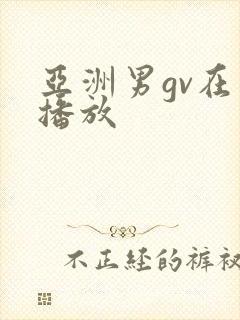 亚洲男gv在线播放