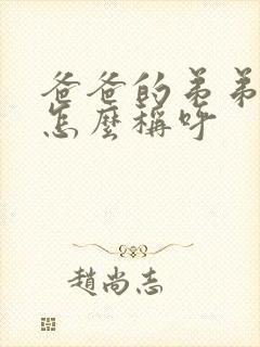 爸爸的弟弟老婆怎么称呼
