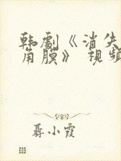 韩剧《消失的眼角膜》 视频