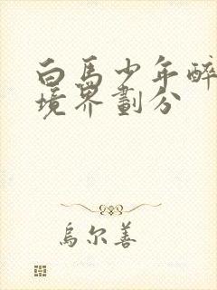 白马少年醉春风境界划分
