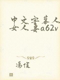中文字幕人妻熟女人妻a62v网