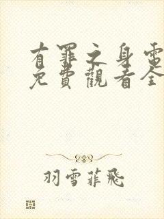 有罪之身电视剧免费观看全集高清封面