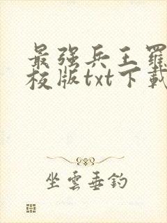 最强兵王罗铮精校版txt下载封面