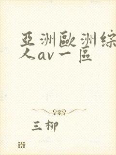 亚洲欧洲综合成人av一区