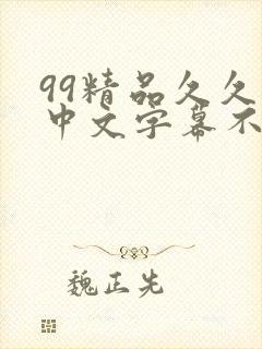 99精品久久久中文字幕不卡