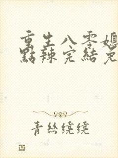 重生八零媳妇有点辣完结免费阅读封面