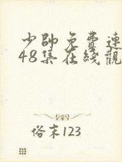 少帅免费连续剧48集在线观看策驰影院封面