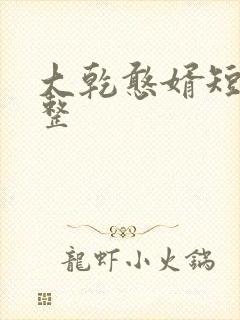 大乾憨婿短剧完整